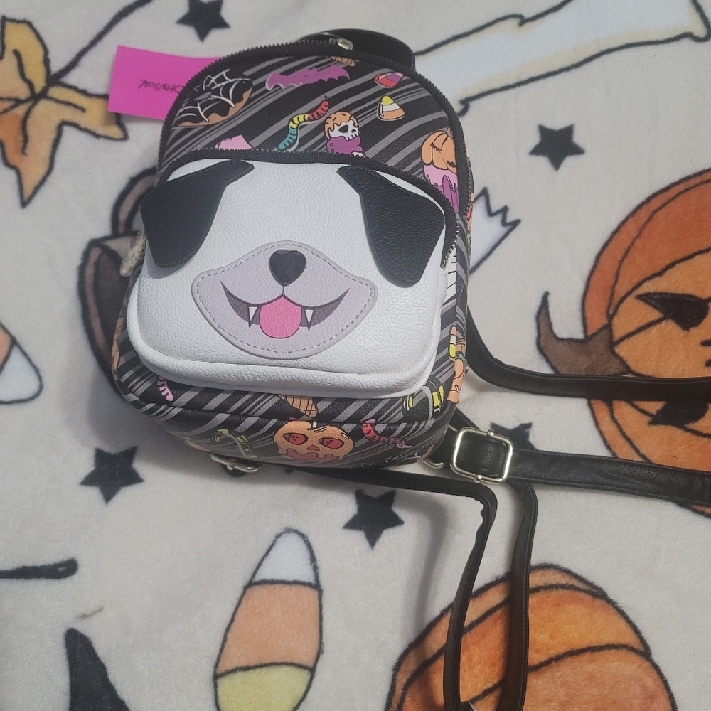 Betsey johson mini backpack Halloween dog